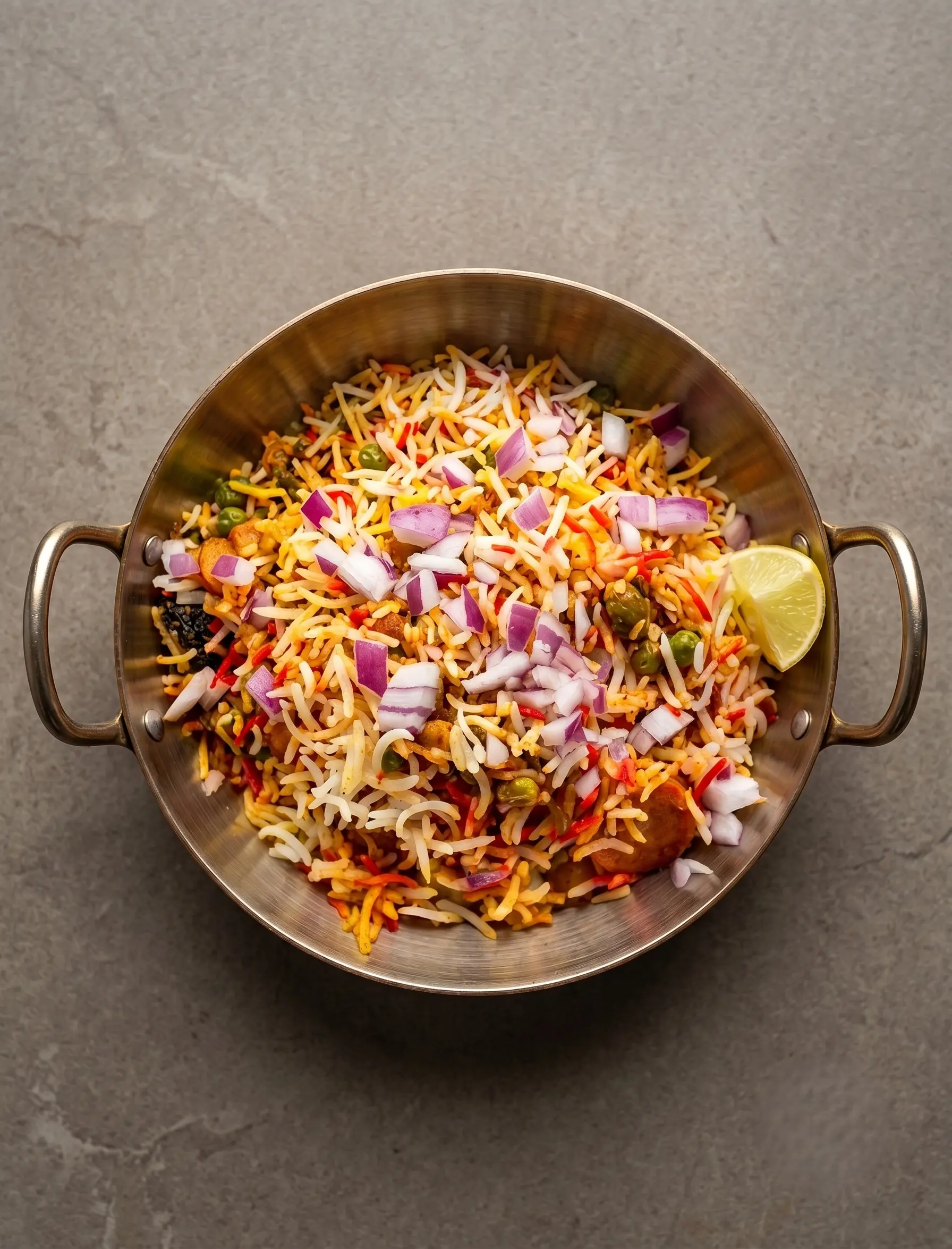 Vegetable biryani at Haandi Indian Cuisine Calgary